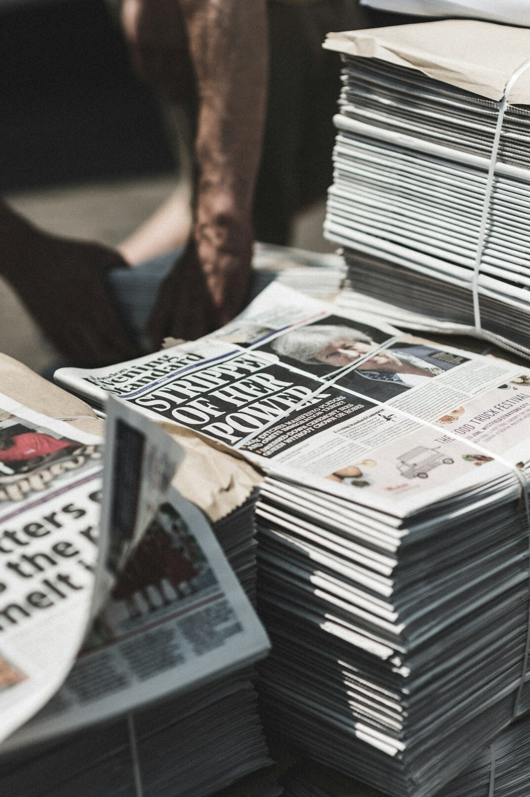 newspaper headlines
