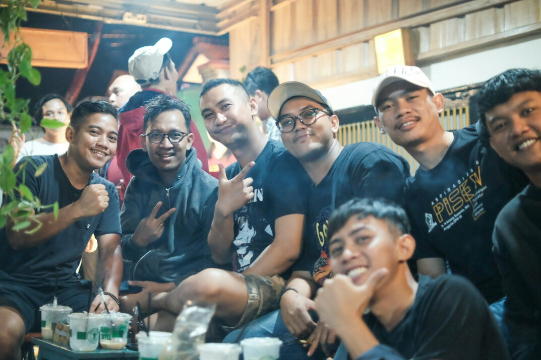 happy group reunion